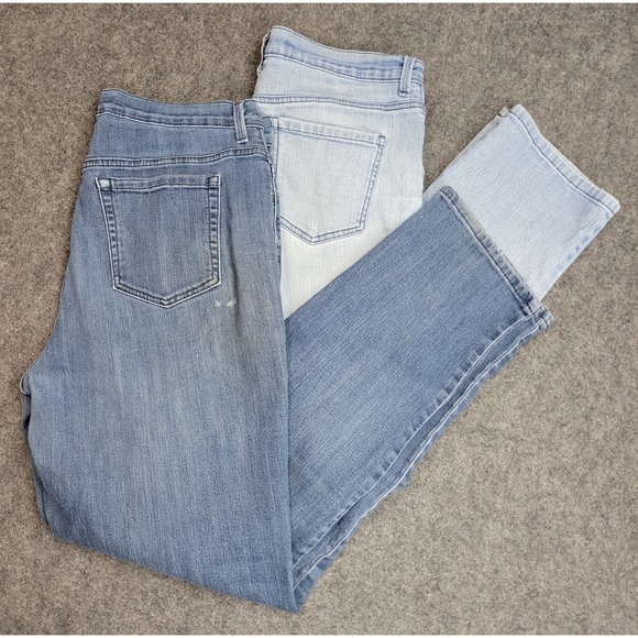 Gloria Vanderbilt Denim - Gloria Vanderbilt Jeans Womens 12 Blue Denim Stretch Straight Leg LOT BUNDLE